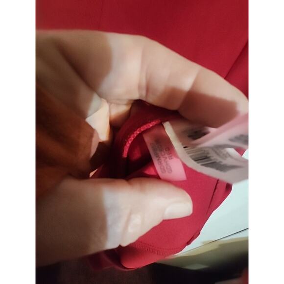 Guess Los Angeles Pencil Dress Wide Sleeve sz 10 Formal Form Fitting Red - Picture 4 of 6